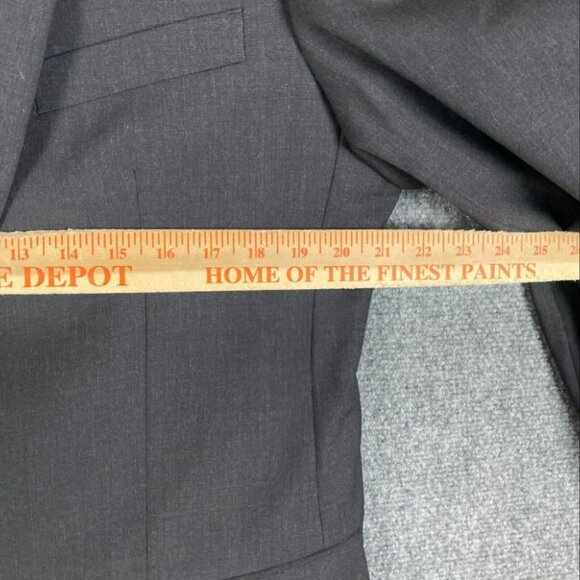 Wilke‎ Rodriguez Blazer Suit Men's 41 Long 35 Waist Wool Blend Gray Adults - Picture 3 of 9